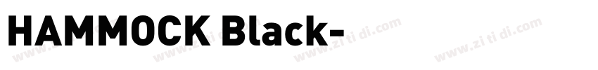 HAMMOCK Black字体转换